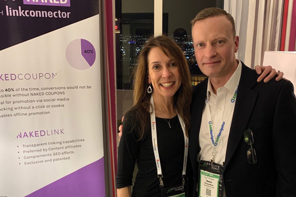 LinkConnector's Tara McCommons with AM Days CEO Geno Prussakov